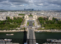Espanade du Trocadero, National Maritime Museum of Paris from Eiffel Tower