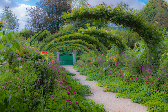 Arbors. Claude Monet Gardens, Giverny, France