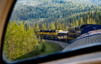 View from Alaska Train dome car near Fairbanks AK