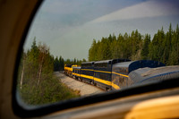 View from Alaska Train dome car near Fairbanks AK