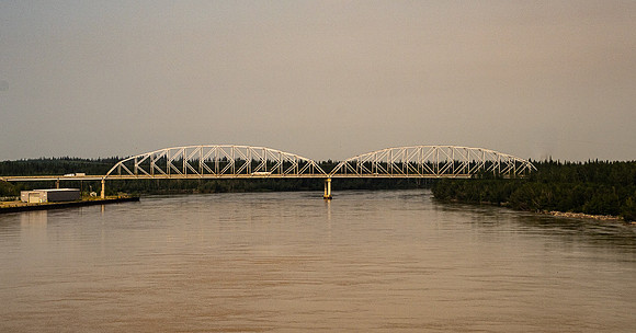 Parks Highway bridge over Nenana River, Nenana AK