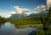 Matanuska River (middle braid) NE of Birchwood AK