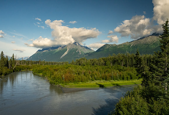 Matanuska River (middle braid) NE of Birchwood AK