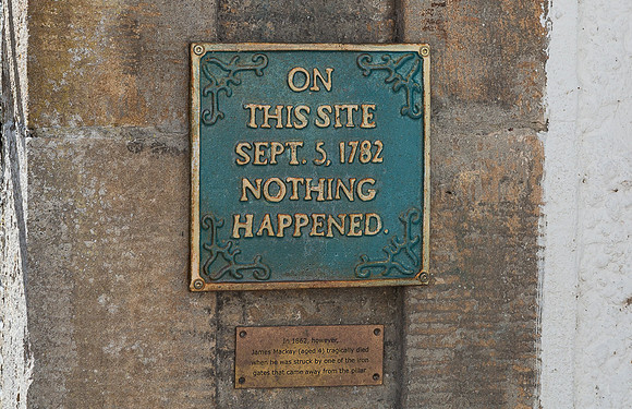 Nothing happend sign, Cromarty Scotland