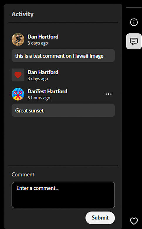 16 LR028 User View Activity Panel