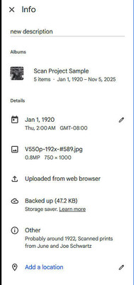 01 Google Photos Info Block