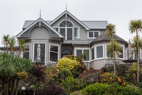 Gray house on King Edward Parade, Devonport, NZ
