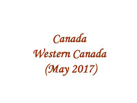 2017-05 CAN - Western Canada