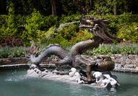Butchart Dragon fountain