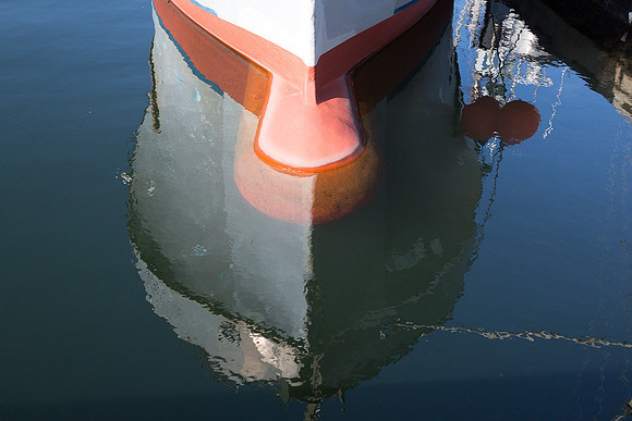 The snout of the the boat