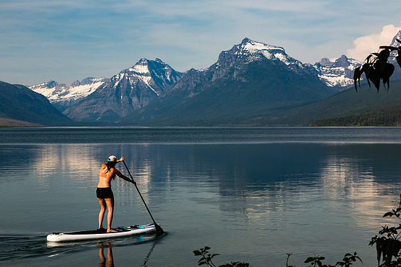 Stand up on Lake McDonald