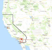 Map 1 - Anza-Borrego SP Position