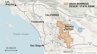 Map 2 - Anza-Borrego SP in SoCal
