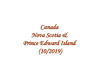 2019-10 CAN - Nova Scotia & PEI