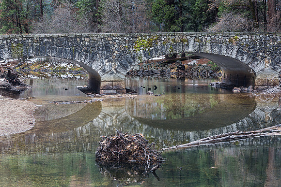 Double Arch bridge, Merced River Yosemite