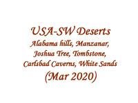 2020-03 USA - SW Desert Locaitons