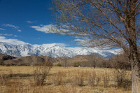 Eastern Sierra Nevada Mountain range from Lone Pine
