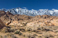 Eastern Sierra Nevada Mountain range from Alabama Hills #2