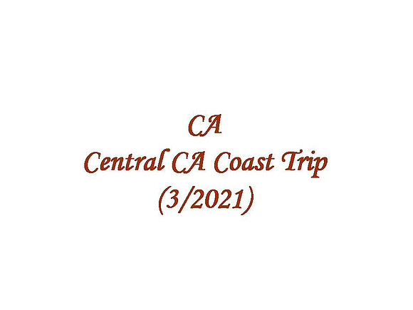 CA - Central Coast Trip (2021-03)
