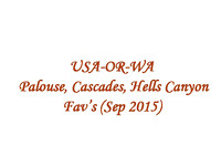 2015-09 USA-OR-WA - Eastern OR & WA Fav's