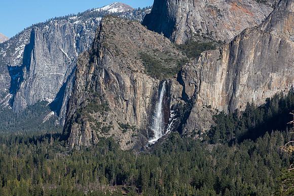 Bridal Veil Falls from Tunnel View, Yosemite - 1