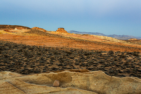Inside the rock at Valley of fire State Park, NV