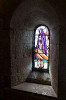 Stained glass window, St, Margaret's Chapel, Edinburgh Castle, Scotland