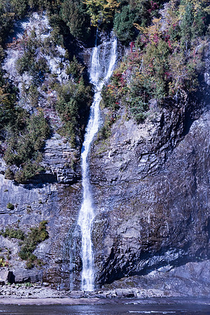 Side falls next to Montmorency Falls, near Quebec City