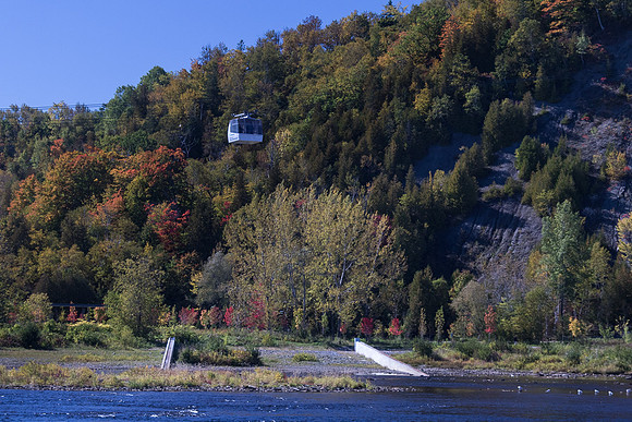 Tram at Montmorency Falls, near Quebec City