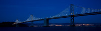 San Francso Bay bridge at twilight from Peir 14 #03