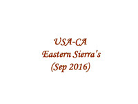 2016-09 USA CA - Eastern Sierra's