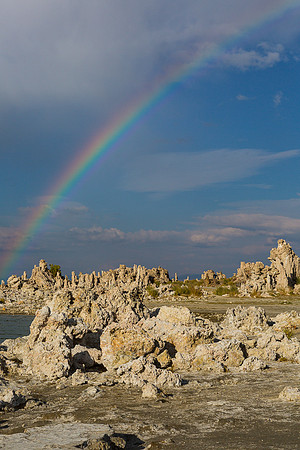 Mono Lake Tufa with Rainbow