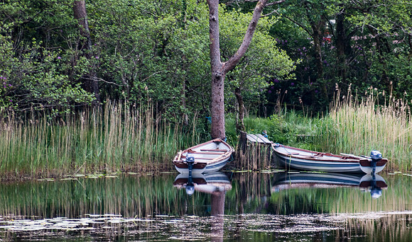 2 boats at Kylemore