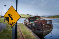 Drive off the pier in Ireland