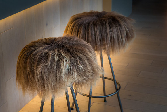 Hairy bar stool