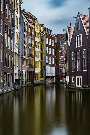 Amsterdam canal and buildings