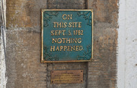 Nothing happend sign, Cromarty Scotland