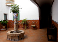 Typical Spaish house atrium/courtyard in Toledo Spain