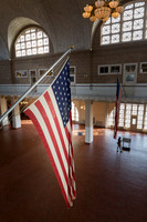 US Flag in Ellis Island Processing Room