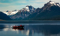 Boating on Lake McDonald
