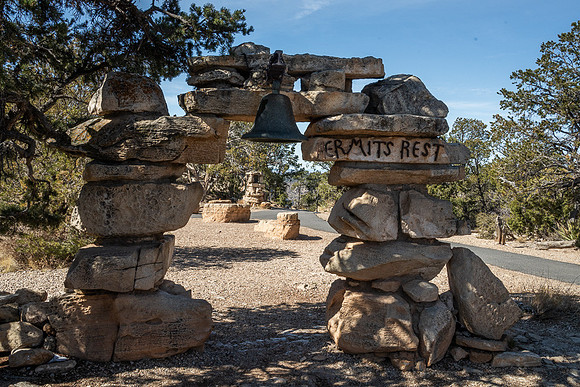 Hermits Rest entry arch, Grand Canyon