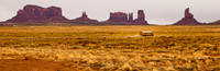 Off to school in Monument Valley