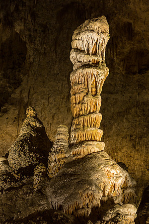 Pillar of Light, Big Room, Carlsbad Caverns