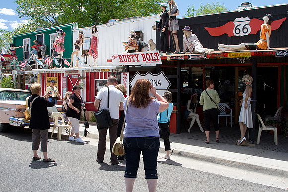 Tourists in Seligman AZ #4
