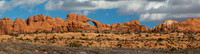 Skyline Arch panorama  from Salt Valley