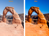 La Sal Mtns Through Delicate Arch