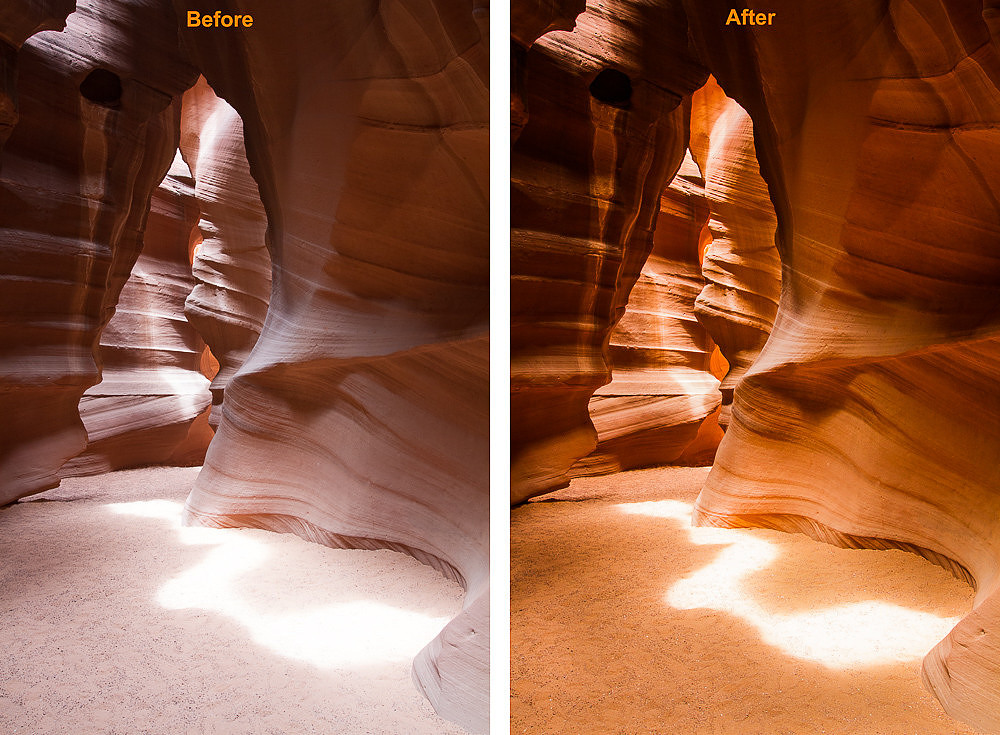 Floor Light Pattern, Upper Antelope Slot Canyon
