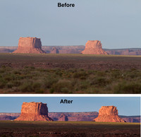 Two Butte's near Round Rock Arizona