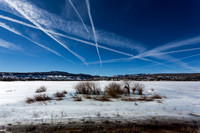 Over 13 Contrails over the Escalante
