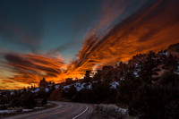 Flaming Sunset over Red Canyon SP, Utah #3
